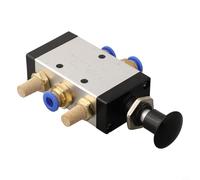 4R210-08 Posizione G1/4 della valvola pneumatica di tirata di spinta manuale 5 modi 2 per BSPT con il corredo del silenziatore del connettore e del silenziatore per i sistemi di controllo dell'aria