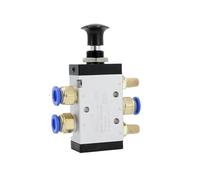 4R210-08 Valvola manuale interruttore valvola di inversione pneumatica push-pull a cinque posizioni a due vie (Color : With 8mm Fittings, Size : 4R210-08)