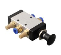 4R210-08 Valvola pneumatica push pull 5 vie 2 pos 1/4" BSPT e connettore silenzi