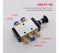 4R210-08 Valvola pneumatica push pull manuale 5 vie 2 pos 1/4BSPT e connettore