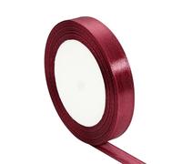 4roll (25 Yards/roll) Wine Red Single Face Satin Ribbon Gift Wrapping Christmas Apparel Sewing Fabric per Bomboniere,Natalizie(12mm)