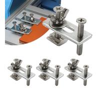 4set T-Track Morsetto M6 Hold Giù Pinze CNC Router Compensato Incisione Macchina