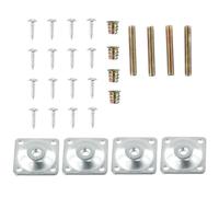 4Sets Gamba Fissaggio Supporto Piastra Livello W/Metallo Perno Vite for Wooden