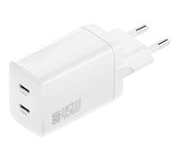 4smarts 540400 Interno AC Bianco Wall Charger PDPlug Dual 45W GaN 2C white