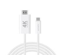 4smarts 540955 Cavo HDMI 2 m USB C HDMI Tipo A (Standard), Bianco