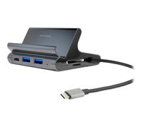 SOPORTE UNIVERSAL PARA TABLET Y SMARTPHONE 4SMARTS CON HUB 7 EN 1 GRIS