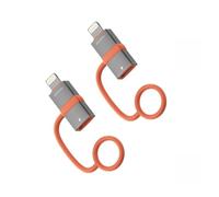 4smarts Adattatore da USB-C a Lightning PD 27 W, set da 2 pezzi, grigio