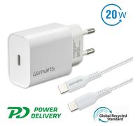 4smarts Caricabatterie 20W + cavo USB-C da 1,5 mtr