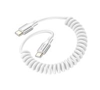 4smarts, Cavo USB-C a USB-C 100W 480 Mb/s a spirale retrattile da 12 a 50 cm
