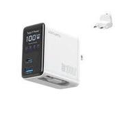 4smarts GaN Flex Screen AI 100W 2 USB-C+1 USB-A, Bianco