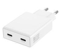 4smarts Netzladegerät PDPlug Slim Dual 65W GaN 2C white Caricabatteria 546065