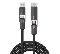 4smarts USB4 HDMI Kabel ComboCord 240W Cavo Digitale/display/video 1,5 m 549240