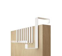 4smile Attaccapanni da porta - set di 10, inox - sostegni per porta 3,6 cm e 4,1 cm, appendiabiti per varco - supporti per interni, appendino universale