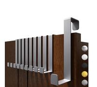 4smile Ganci per porta e appendere, set da 10 pezzi, colore grigio, ganci flessibili e resistenti per tutta la casa