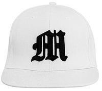 4sold ABC Bianco Nero cap Snapback Cappellino da Baseball Snap Pulsante Chiusura Regolabile con Schermo Piatto Molti Colori, M, Taglia Unica