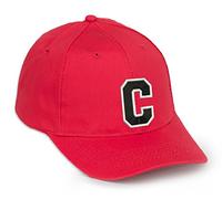 4sold Alfabeto in Cotone Casual A-Z Cappellini Rossi Black Letter Snap Cappello Posteriore Hat Unisex Ragazzi Ragazze o Uomo cap Berretto da Baseball Red Hat Bambini cap Alfabeto A-Z (Rosso C, Uomo)