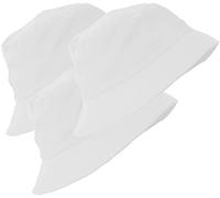 4sold Cappello da sole 3psc Protezione UV Cappelli estivi Cappello da spiaggia Safari Boonie Cappello pieghevole Pesca Cappello Secchio Cappelli per Festival Scelta enorme, Set 3 x Bianco,
