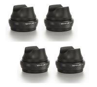 4Stk ViaBlue UFO Dome Cavo Sollevatore Black Nero Assorbente per Cavo