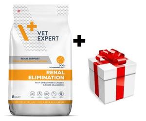 4T Dieta Veterinaria Cane Eliminazione Renale 8kg + sorpresa per il cane GRATIS