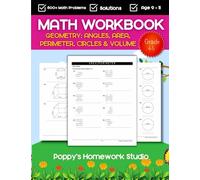 4th & 5th Grade Geometry Workbook (Angles, Area, Perimeter, Circles & Volume): Math Worksheets For Ages 9, 10 & 11 Years Old