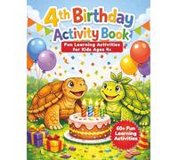 4th Birthday Activity Book for 4 Year Olds: Fun Mazes, Tracing, I-Spy, Coloring & Learning Games for Boys and Girls