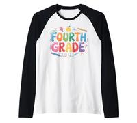 4th Fourth Grade First Day of School Teacher Maglia con Maniche Raglan