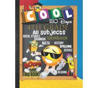 4th Grade All Subjects 180 Days Workbook: Grade 4th All In One Homeschool Curriculum Worksheets: Math, Language Arts, Science, History, Social ... Tracker Sheets and End-of-Year Elevation Form