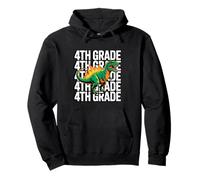 4th Grade Dinosaur T Rex Back to School for Kids Boys Girls Felpa con Cappuccio