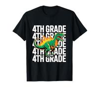 4th Grade Dinosaur T Rex Back to School for Kids Boys Girls Maglietta