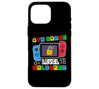 4th grade Level Unlocked Gamer Back to School Boy Custodia per iPhone 16 Pro Max