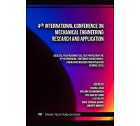 4th International Conference on Mechanical Engineering Research and Application