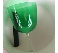 4th Octave 5.6 "Colore verde chiaro cristallo Singing Handle ciotola 1 pc in perfetto 432HZ Standard Perfetto Cuore Chakra per la guarigione del suono/yoga/meditazione