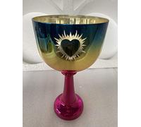 4th octave A musical note third eye chakra Crystal singing chalice with engraving as pic 432HZ