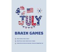 4th of July Brain Game Puzzle Book: Word Searches with Easy to Read Print About 4th of July, American History, USA Themed and More… I 6x9 Inches, 110 ... Holidays, and Screen-Free Summer Ideas