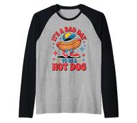 4th of July Funny It's a bad day to be a Hot Dog Wieners Maglia con Maniche Raglan