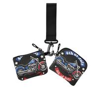 4th Of July Independence Day Black Locomotiva Custodie per carte da donna Porta carte Porta Cambiamenti Slim staccabile con cerniera Portafoglio con tasca con cerniera per uso quotidiano 2 pezzi, 4