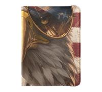 4th Of July Independence Day Brown Bird Leather portafoglio da viaggio da donna porta passaporto per viaggio Vaccino Card Holder Cover Combo Card Holder Custodia per passaporto per gli uomini Ultra