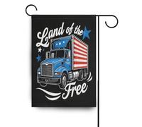 4th Of July Independence Day Land Of Free Blue Truck bandiere di Giardino Ringraziamento banner per la decorazione del patio 28x40 double sided
