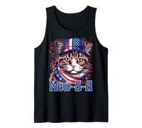 4th of July Mew-S-A Pawsitively Patriotic Cat Canotta
