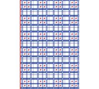 4th of July Notebook: Red White and Blue Star Plaid Hand-Drawn Cover Journal: Lined Notebook for Independence Day | 6x9, 120 Pages