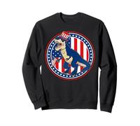 4th of July T Rex Dinosaur American Flag Patriotic Felpa