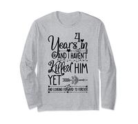 4th Wedding Anniversary for Her & Wife 4 Years of Marriage Maglia a Manica