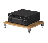 4TierRackAudioVideo Media Stand Mensola AV per componenti stereo Finitura Legno 60x48x10cmPerfetto per Home Entertainment e Sistemi