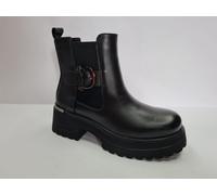 4US Tronchetto Donna In Pelle Con Elastici Laterali By Paciotti - NER (Nero)