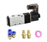 4V110-06 1/8 pollici, valvola magnetica pneumatica a 5 vie, 2 posizioni con raccordo 1 pezzo (4V110-06 w PC8-01, DC24)
