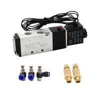4V110-06 1/8 pollici, valvola magnetica pneumatica a 5 vie, 2 posizioni con raccordo 1 pezzo (4V110-06 Wire-SL6-01, AC220)