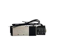 4V110-06 4V210-08 4V220-08 4V310-10 Elettrovalvola pneumatica DC 12V 24V AC 220V 110V Valvola magnetica elettrica Porta a 5 vie(4v210-06,AC110V)