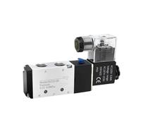 4V110-06 4V210-08 4V310-10 4V410-15 Valvole pneumatiche elettromagnetiche a 2 posizioni e 5 vie Elettrovalvola 1/4 DC12V DC24V 5/2(AC110V,4V110-06)