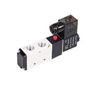 4V110-06 4V210-08 4V310-10 4V410-15 Valvole pneumatiche elettromagnetiche a 2 posizioni e 5 vie Elettrovalvola 1/4 DC12V DC24V 5/2(AC110V,4V110-06)