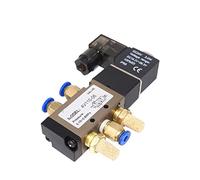 4V110-06 Elettrovalvola Aria 5 Vie Porta 2 Posizione Gas Pneumatico Elettrico Valvola Magnetica 12V 24V 220V Volt bobina 4mm 6mm 8mm Tubo 1 Pz(4V110-06 AC220V,With 8mm Fittings)